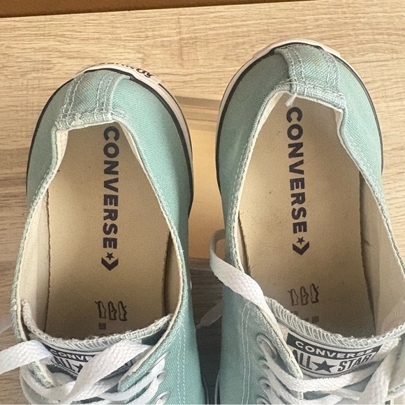 Aqua blue Converse All Star Low top sneakers, Men’s 10.5, Women’s 12.5 - Picture 7 of 8